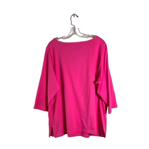 Bob Mackie's Women's Wearable Art Embroidered Cut-Out Pullover Top Size 1X** - Picture 8 of 12